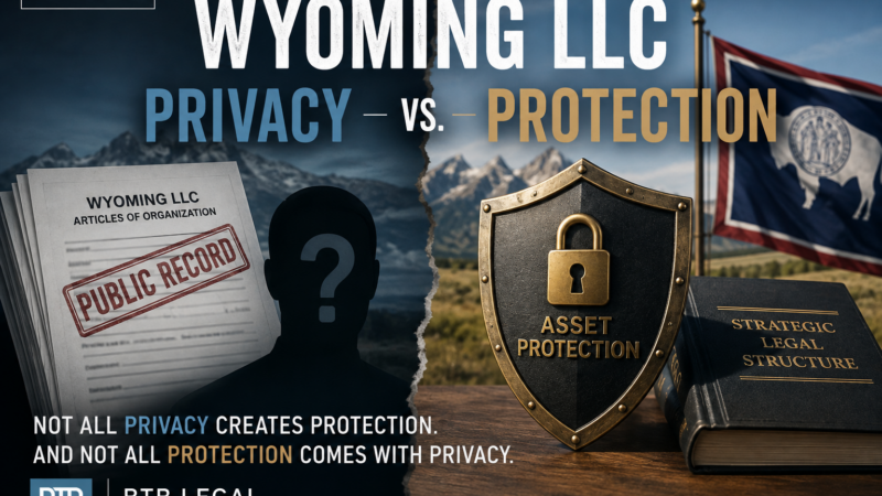 Wyoming LLC privacy vs protection myth