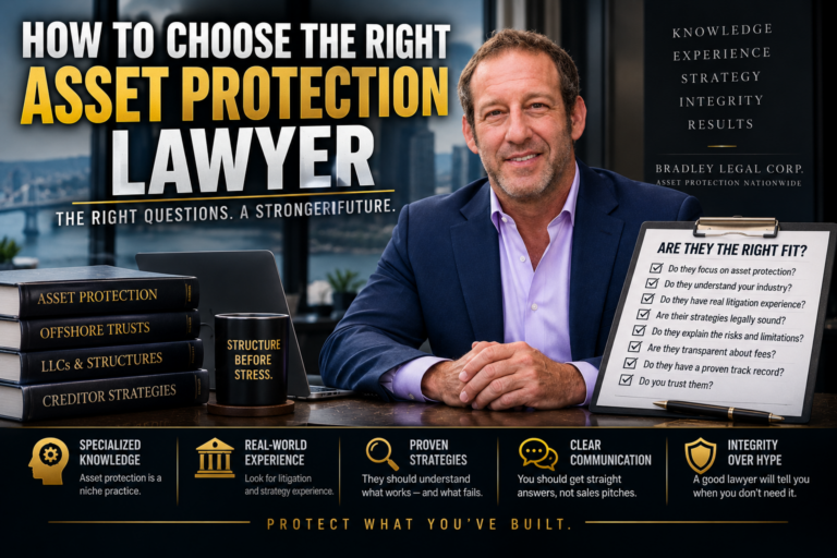 Read more about the article How to Choose an Asset Protection Attorney: 10 Questions and What the Right Answers Sound Like