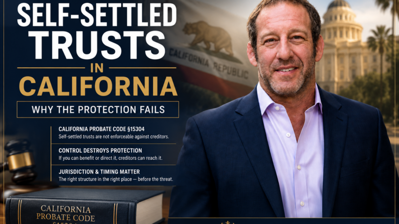 self settled trusts and why they fail in California