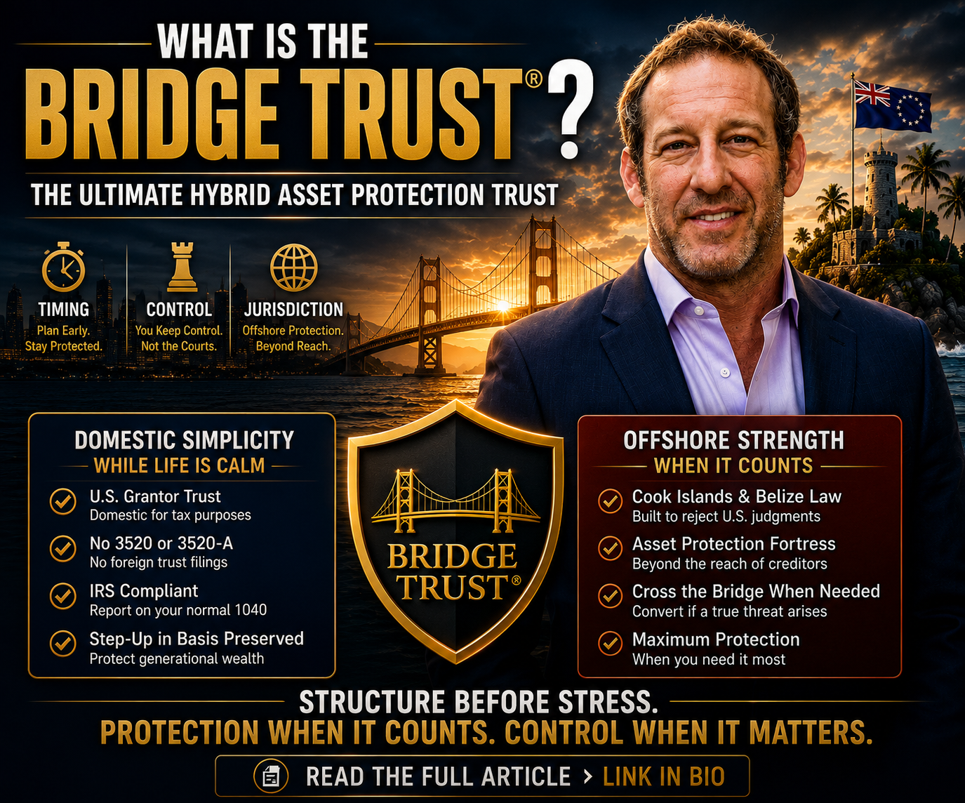 You are currently viewing What Is the Bridge Trust®? A Plain-English Guide to Hybrid Asset Protection