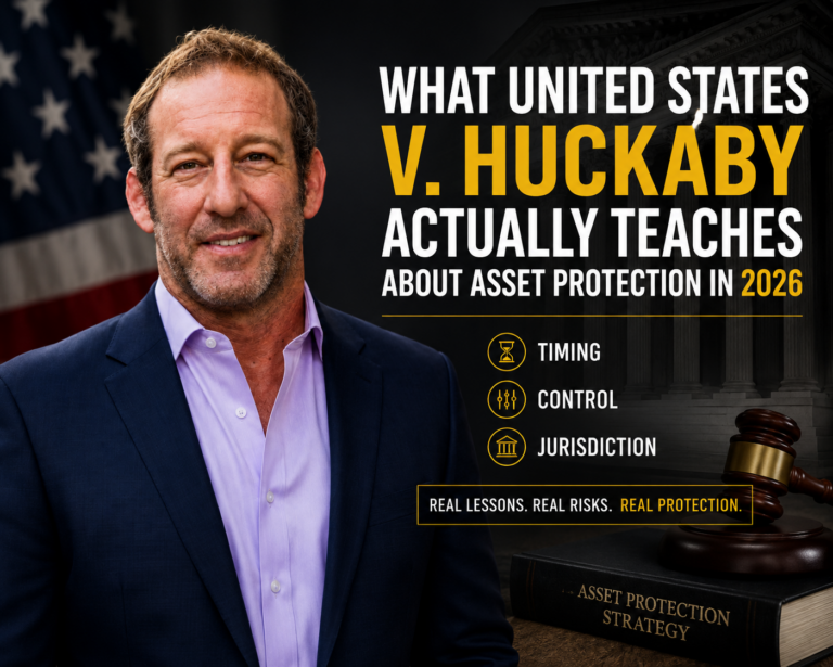 Read more about the article What United States v. Huckaby Actually Teaches About Asset Protection in 2026