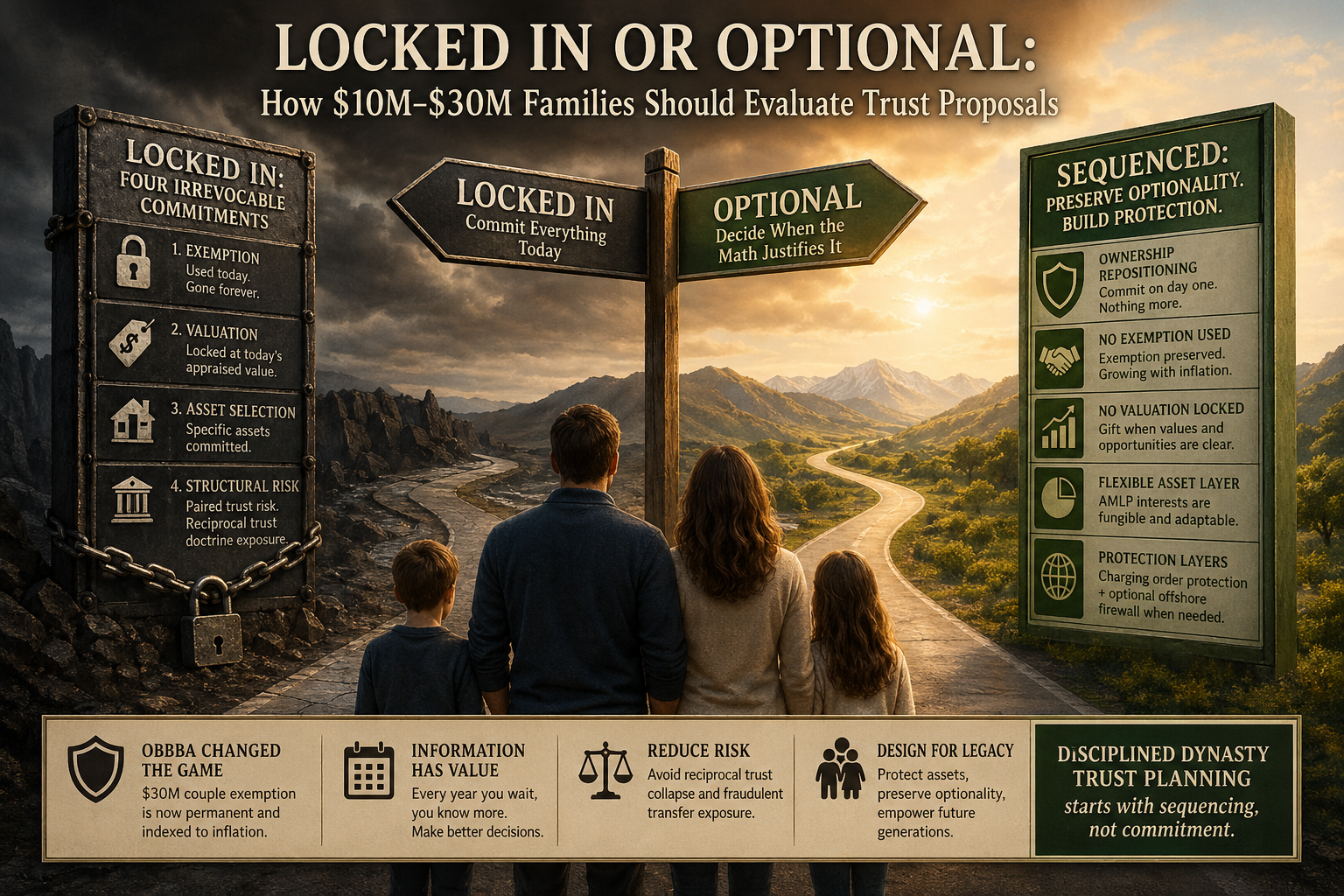You are currently viewing Locked In or Optional: How $10M–$30M Families Should Evaluate Trust Proposals