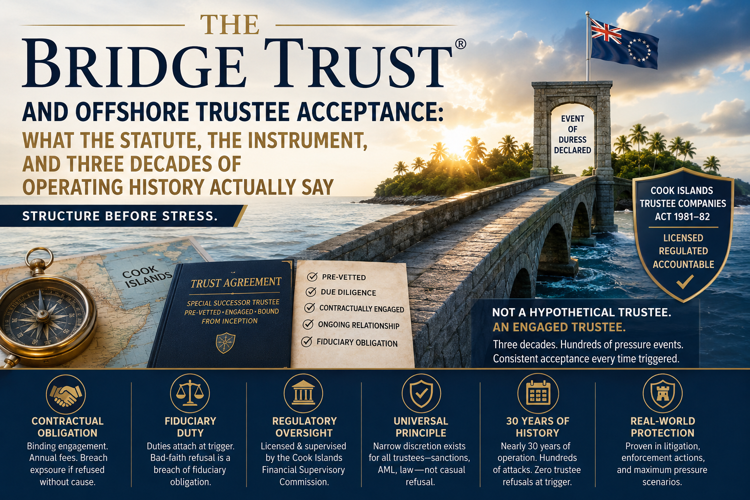 You are currently viewing The Bridge Trust® and Offshore Trustee Acceptance: What the Statute, the Instrument, and Three Decades of Operating History Actually Say