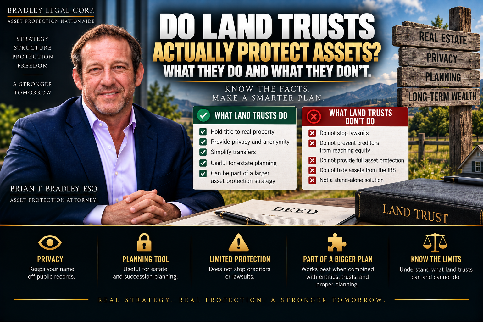 You are currently viewing Do Land Trusts Actually Protect Assets? What They Do and What They Don’t