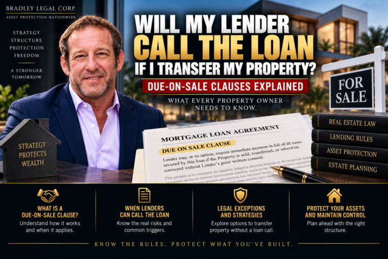 Read more about the article Will My Lender Call the Loan If I Transfer My Property? Due-on-Sale Clauses, Explained