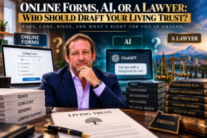 Read more about the article Online Forms, AI, or a Lawyer: Who Should Draft Your Living Trust?